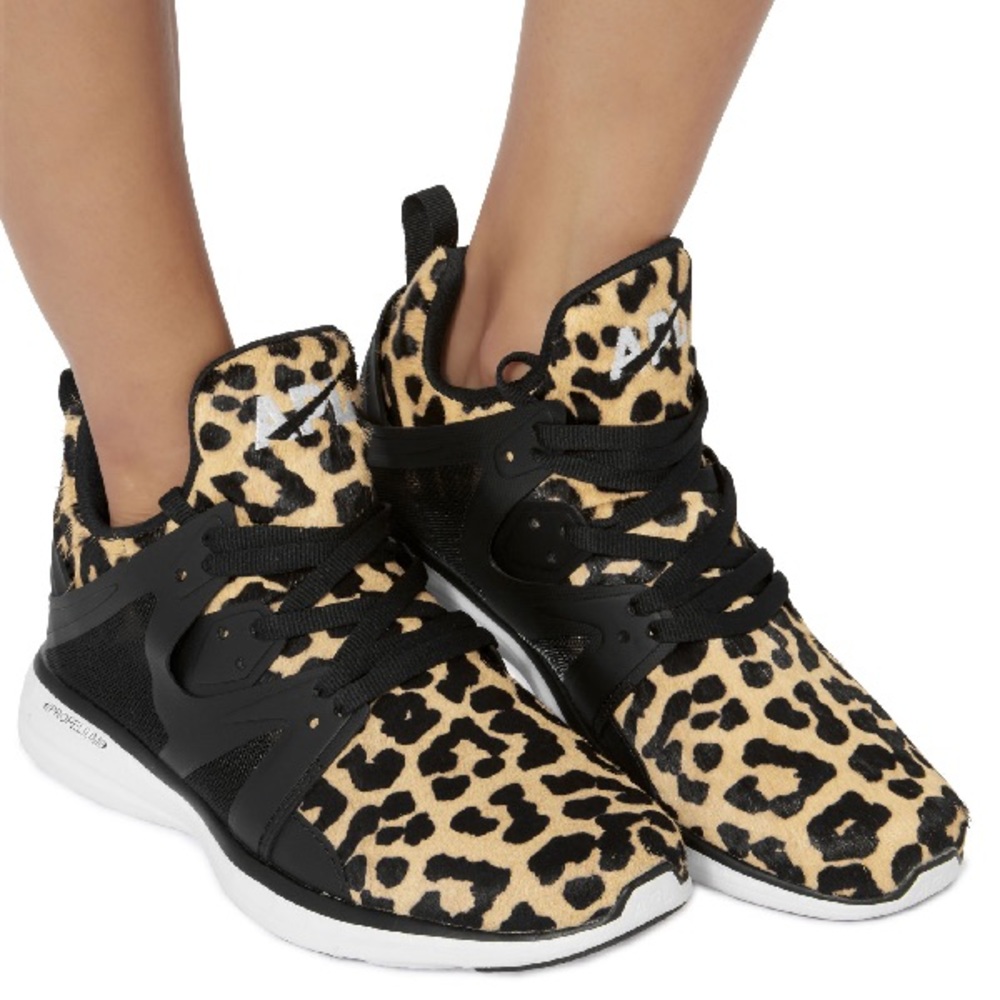 NWT Calf on Hair Leopard APL Sneakers